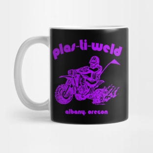 Plas-Ti-Weld logo in purple Mug